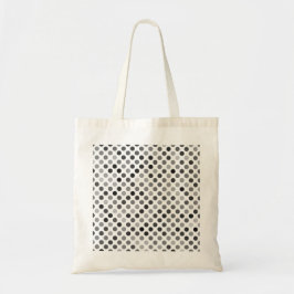 Monochrome poladots (zwart-wit Stip) Tote Bag