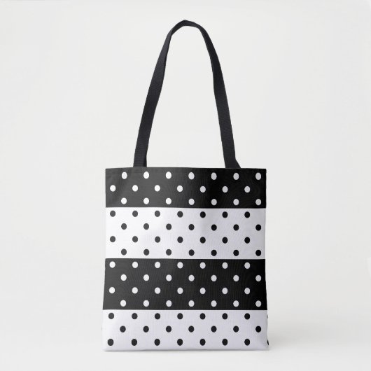 Monochrome Polka Dots Tas (Voorkant)