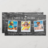 Monochrome Pop Florida Holiday 3-fotokaart (Voorkant / Achterkant)