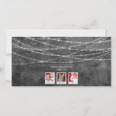 Monochrome Pop Merriest Holiday 3-fotokaart (Achterkant)