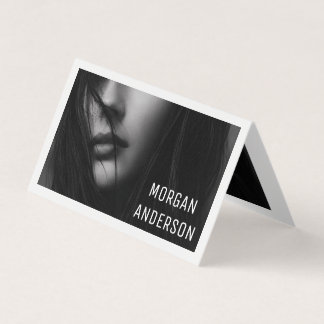 Monochrome Portret Minimalistische Zakelijke Kaart Visitekaartje