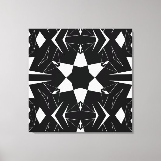 Monochrome Puls Canvas Afdruk (Voorkant)
