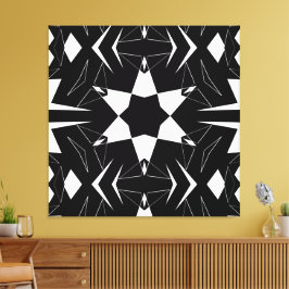 Monochrome Puls Canvas Afdruk