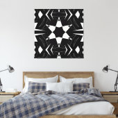 Monochrome Puls Canvas Afdruk (Insitu (Slaapkamer))