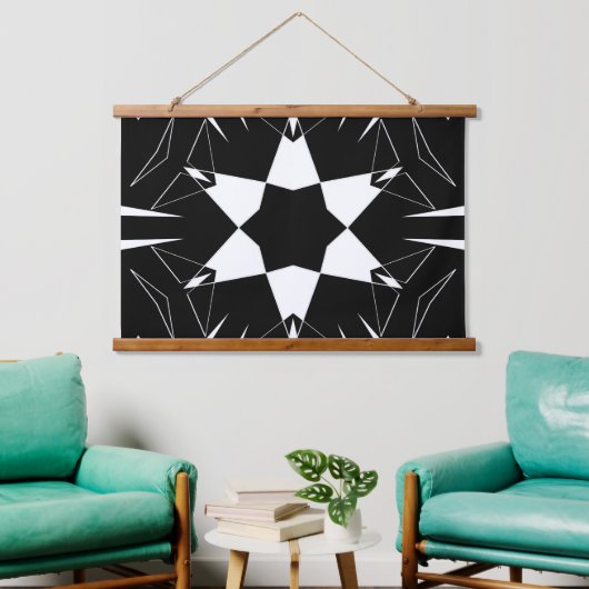 Monochrome Puls Hangend Wandkleed (Woonkamer)