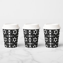 Monochrome Puls Papieren Bekers