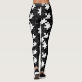"Monochrome puzzel spelen" Leggings (Achterkant)