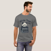 Monochrome Retro Animal PANDA T-shirt Collectie! (Voorkant volledig)