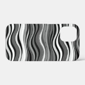 Monochrome rimpelpatroon Case-Mate iPhone case (Achterkant (horizontaal))