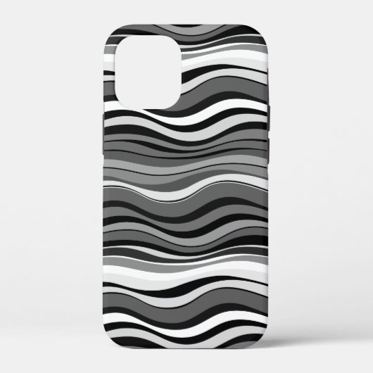 Monochrome rimpelpatroon Case-Mate iPhone case (Achterkant)