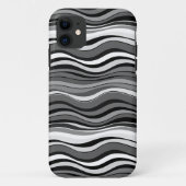 Monochrome rimpelpatroon Case-Mate iPhone case (Achterkant)