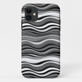 Monochrome rimpelpatroon Case-Mate iPhone case