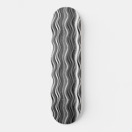 Monochrome rimpelpatroon persoonlijk skateboard