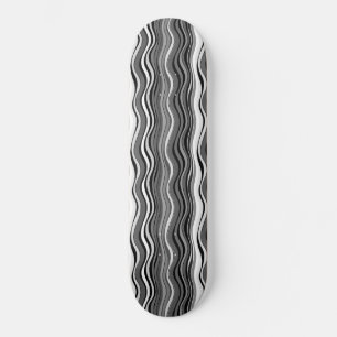 Monochrome rimpelpatroon persoonlijk skateboard