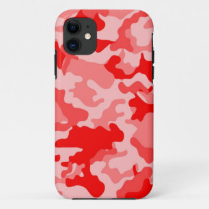Monochrome rode Camo iPad-draagtas Case-Mate iPhone Case