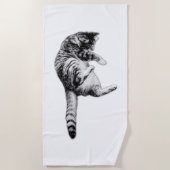 Monochrome rol voor zonnige dagen strandlaken (Voorkant)