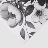 Monochrome Roos Tissuepapier (Detail)
