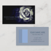 Monochrome Rose：Business Card Visitekaartje (Voorkant / Achterkant)