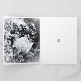 Monochrome Rozen Gastboek voor Trouwen Kaart
