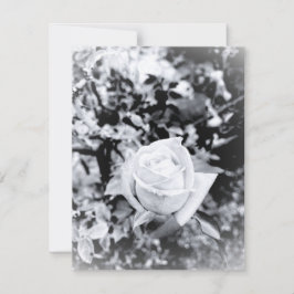 Monochrome Rozen Gastboek voor Trouwen RSVP Kaartje