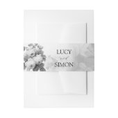 Monochrome rozen uitnodigingen wikkel (Voorkant Voorbeeld)