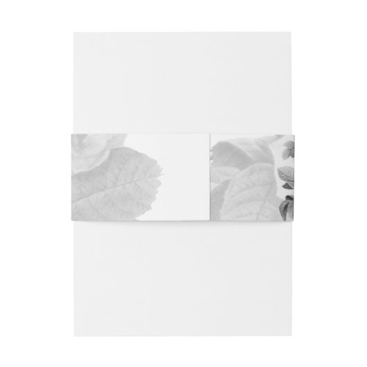 Monochrome rozen uitnodigingen wikkel (Achterkant Voorbeeld)