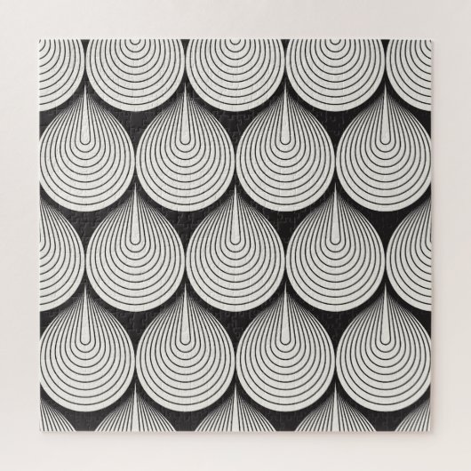 Monochrome schalen: stijlvol geometrisch legpuzzel (Verticaal)