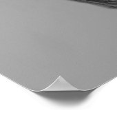 Monochrome schedel bovenhoed poster (Hoek)