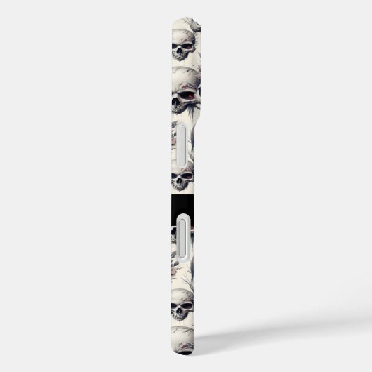 Monochrome schedels Case-Mate iPhone case (Achterkant / Rechts)