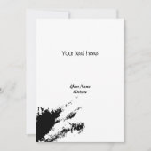 Monochrome schone Random Graffiti Bloch Kaart (Voorkant)