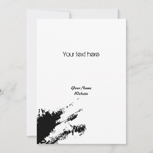  Monochrome schone Random Graffiti Bloch Kaart (Voorkant)