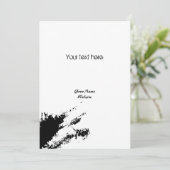  Monochrome schone Random Graffiti Bloch Kaart (Staand voorkant)