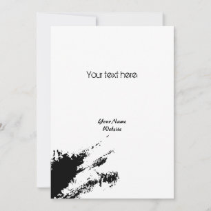 Monochrome schone Random Graffiti Bloch Kaart