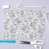 Monochrome School Vissen Tissuepapier (Craft)