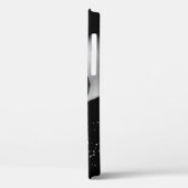 Monochrome sensuele lippen in zwart lijst Case-Mate iPhone case (Achterkant / Links)