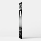 Monochrome sensuele lippen in zwart lijst Case-Mate iPhone case (Achterkant / Rechts)