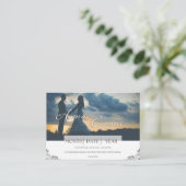 Monochrome Sentiment Wedding Invitation Kaart (Staand voorkant)