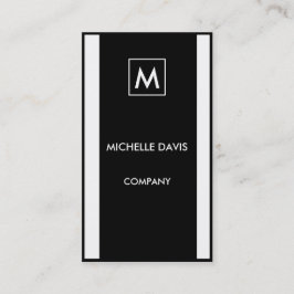 Monochrome simple 2-tone visitekaartje