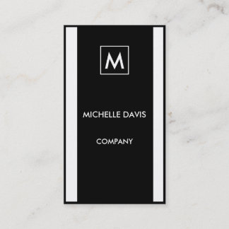 Monochrome simple 2-tone visitekaartje