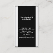 Monochrome simple 2-tone visitekaartje (Achterkant)