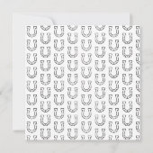 Monochrome Sketch Annual Derby Party Invitation Kaart (Achterkant)