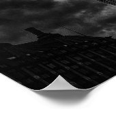 Monochrome skyline van Londen met Big Ben en City Poster (Hoek)