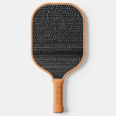 Monochrome slang rechte lijn pickleball paddle (Voorkant)