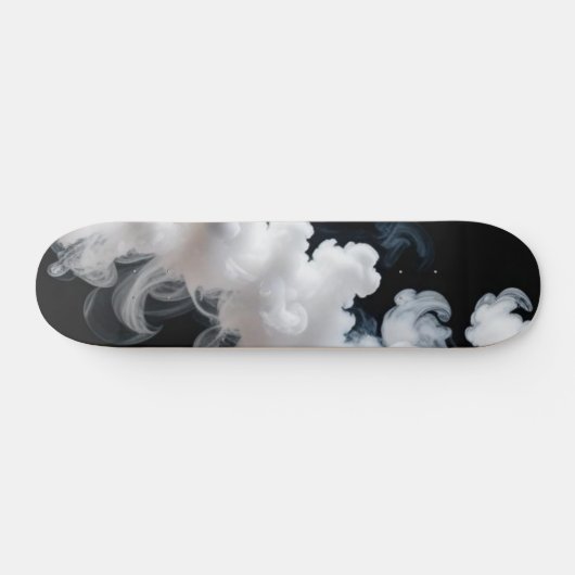 Monochrome Smoke Cloud Skateboard (Horizontaal)