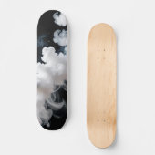 Monochrome Smoke Cloud Skateboard (Voorkant)