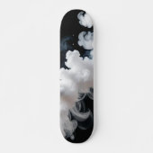 Monochrome Smoke Cloud Skateboard (Voorkant)