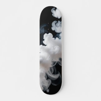 Monochrome Smoke Cloud Skateboard