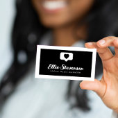 Monochrome Social Media Manager QR-code Visitekaartje