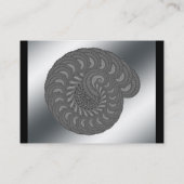 Monochrome spirale afbeelding. visitekaartje (Achterkant)