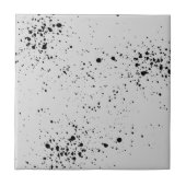 Monochrome splash – keramische Tegels Tegeltje (Voorkant)